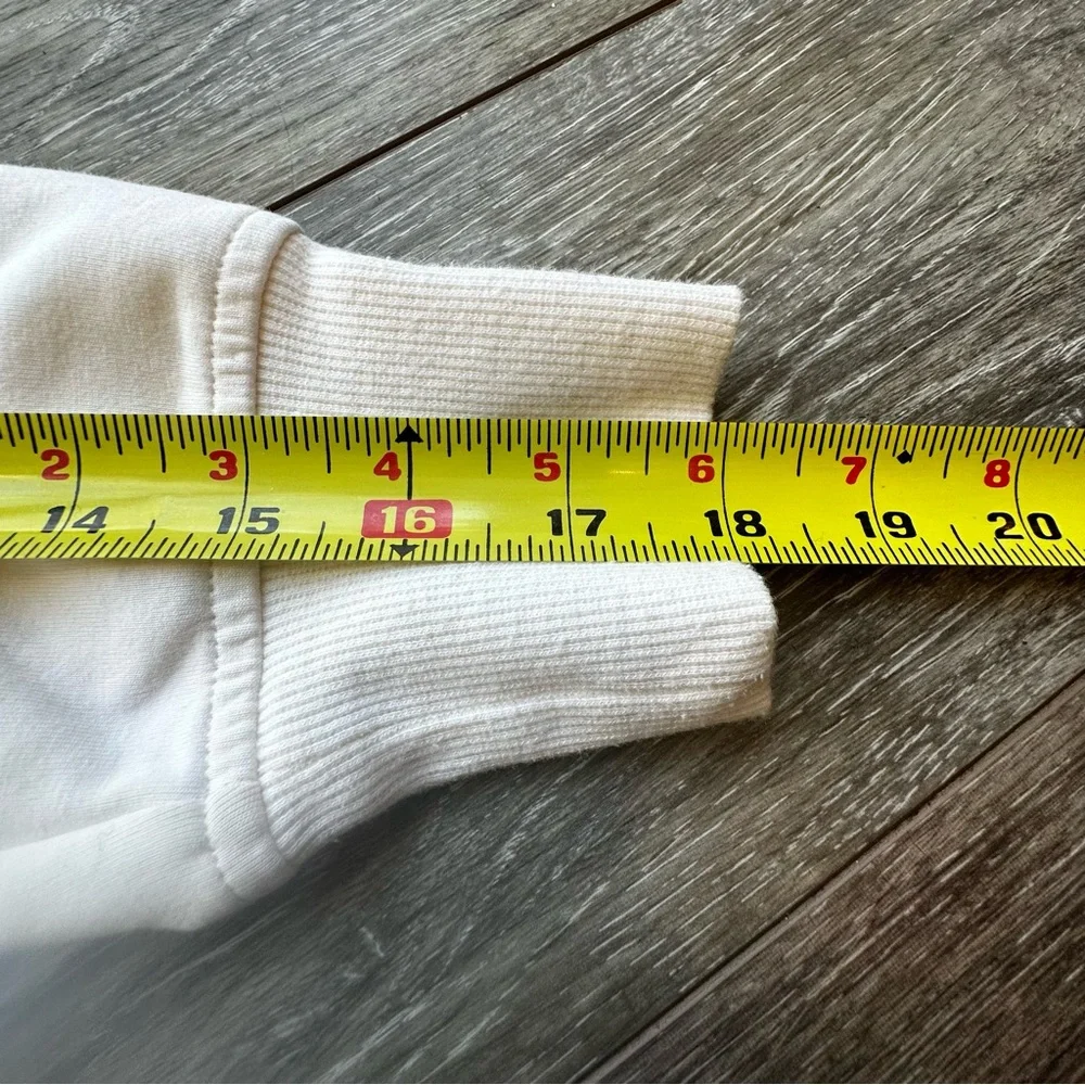 Old Navy Active Dynamic‎ Fleece Cropped Hoodie Girls XL Womens XS White Full Zip